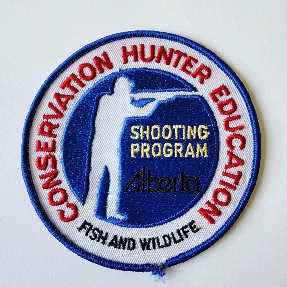 Shooting Program Patch Alberta Canada Hunting Gun Embroidered Iron On Wildlife